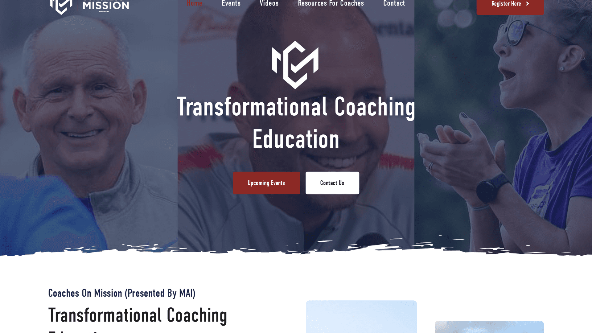 Coaches on Mission — live site