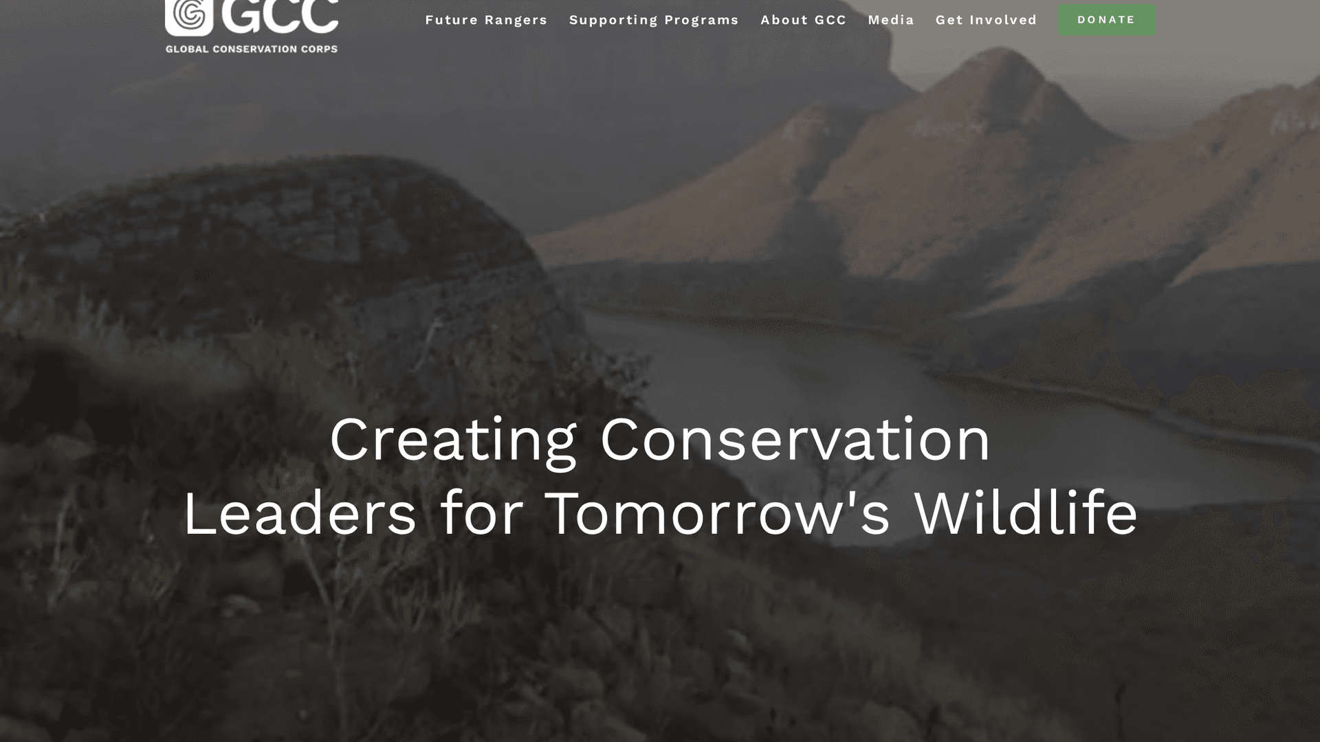 Global Conservation Corps — live site