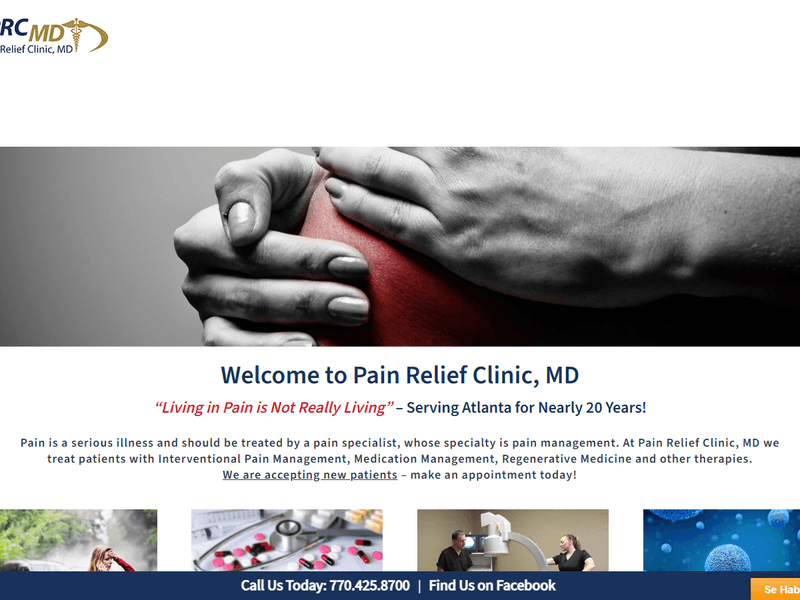 Pain Relief Clinic MD — portfolio