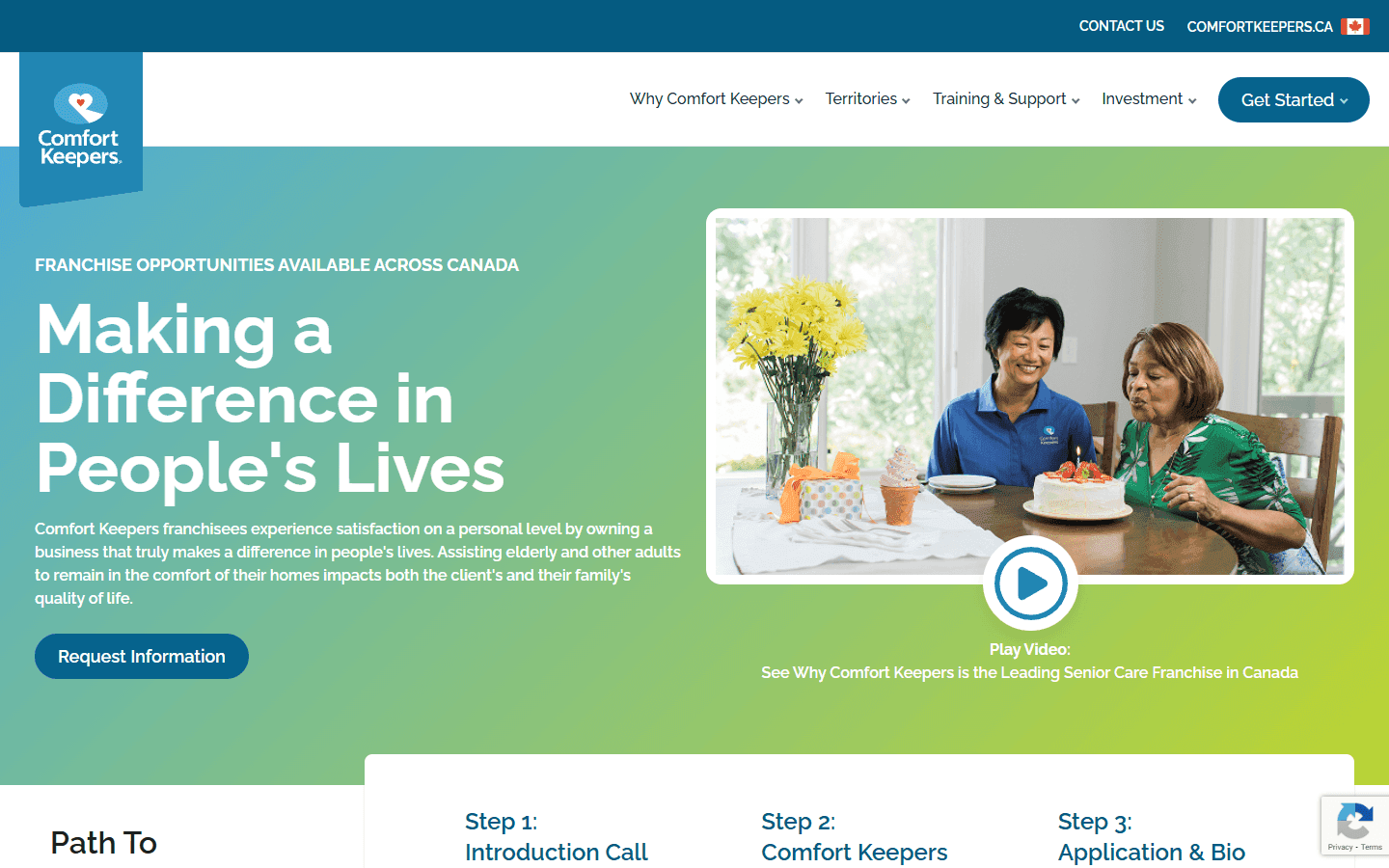 Comfort Keepers Canada — portfolio